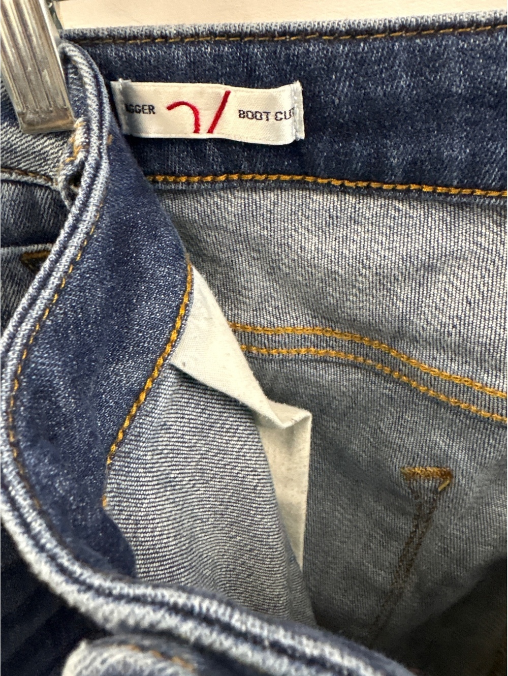 Vigoss Womens Size 14 The Jagger Bootcut Mid Rise Stretch Blue Jeans - Picture 6 of 9